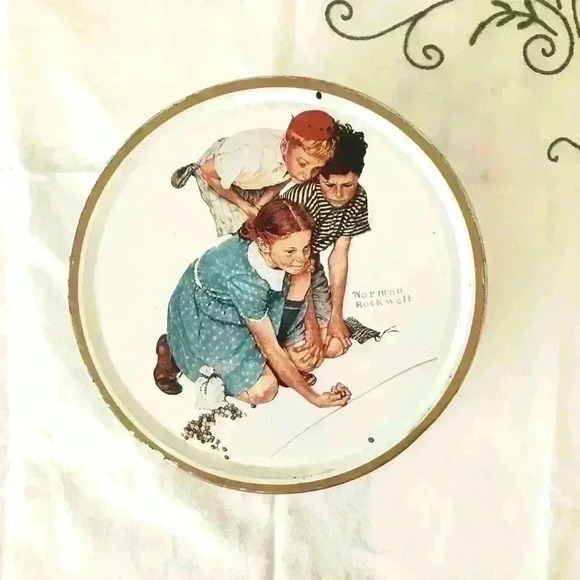 VTG white tin marble champion by Normal Rockwell Limited edition series 1986 - Picture 1 of 7